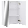 VidaXL Armoire à miroir de salle de bain Blanc 60x15x75 cm MDF