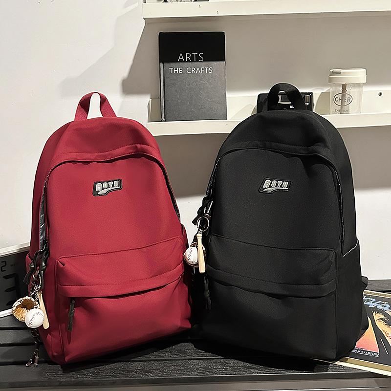 Schoolbag Backpack Male 1011 New Large Capacity Travel Backpack Junior High School Student High School Student School Bag Travel Simple Backpack