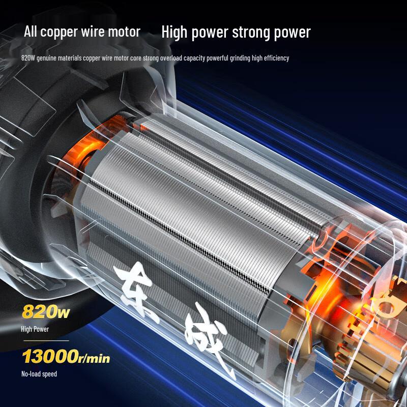 Dongcheng DSM820-100 Angle Grinder CN plug (adapter included)