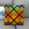 Nordic Geometric Pattern Digital Printing Short Plush Pillow Covers Decorative For Car Sofa Office Cushion Cover Home Goods