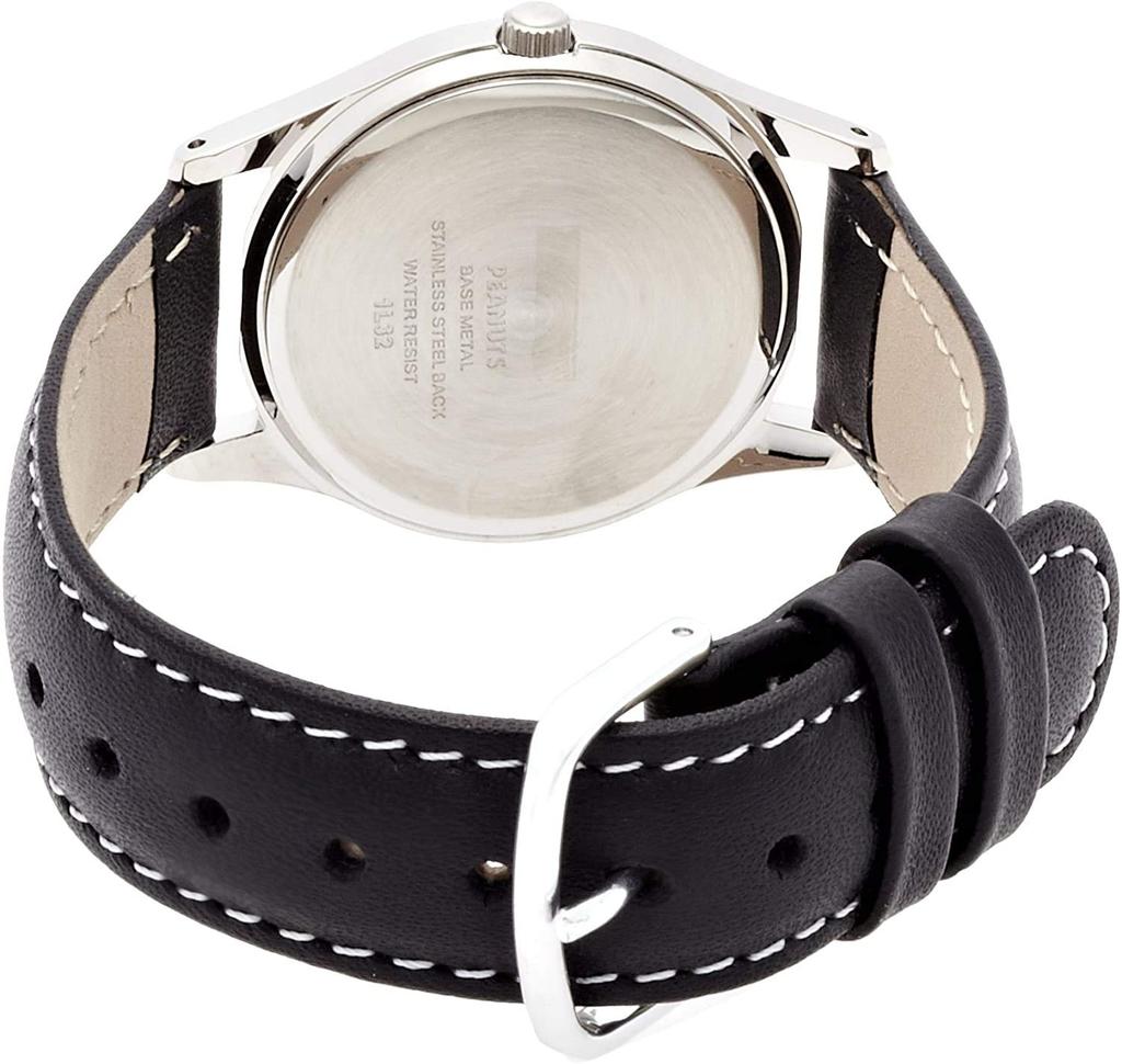 [Citizen Q&Q] Analog Snoopy Waterproof Leather Strap AA95-9854 Women's Black