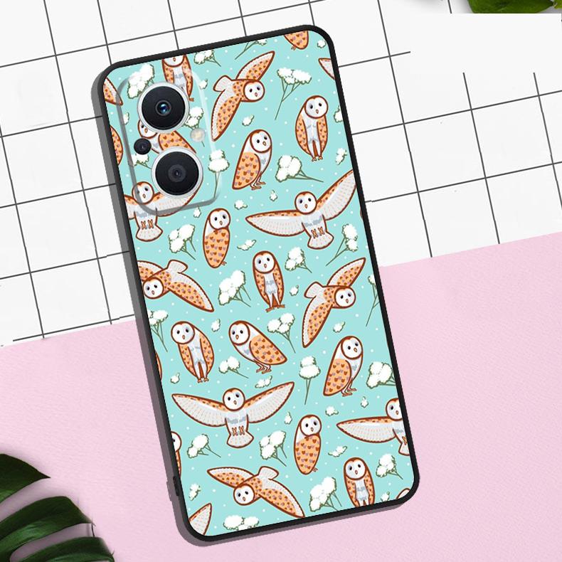 Cute Owls Case For OPPO Reno 7 8 10 11 12 13 Pro 13F 12F 11F 8T OPPO Find X8 Pro X6 X3 X5 Lite Cover