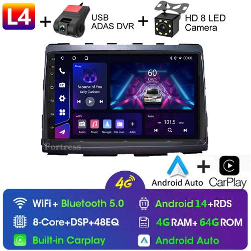 8GB+128GB Carplay Radio For Ssangyong Rodius Turismo Stavic 2013+ Car stereo Multimedia Player Android Auto GPS navigation