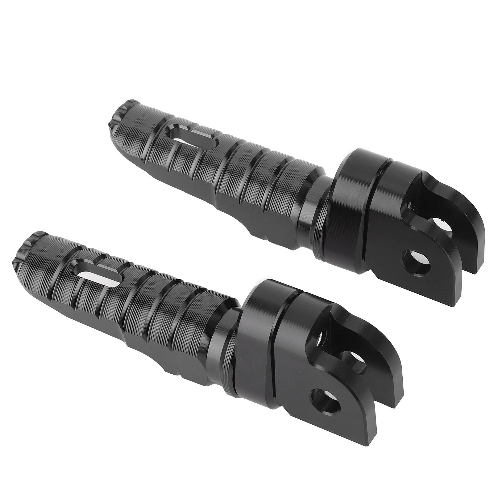 

Pair of Front Foot Pegs Pedals Motorcycle Modification Fit for Honda CB125R CB300R CB1300SF CB600FBlack чёрный