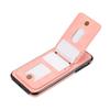 For iPhone 15 Case Card Holder Kickstand Leather+TPU Phone Cover with Shoulder Strap