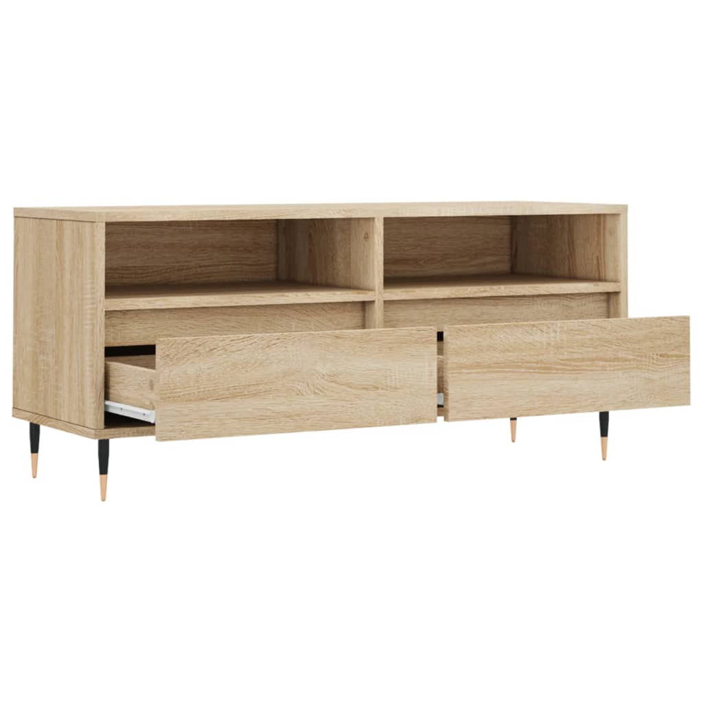 Szafka Pod Tv, Dąb Sonoma, 100X34,5X44,5 Cm