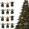 Weihnachtsbaum-Anhänger Acryl Niedliche Katze Hängende Ornamente 2D Weihnachts-Katzen-Anhänger 2D Flache Acryl-Weihnachtsbaum-Dekorationen