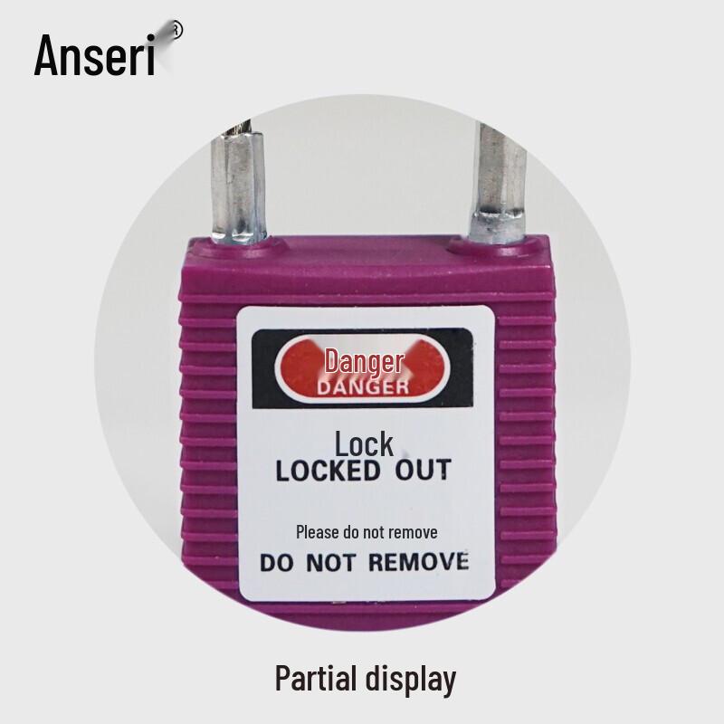 Ancserui Steel Cable Safety Lockout Padlock