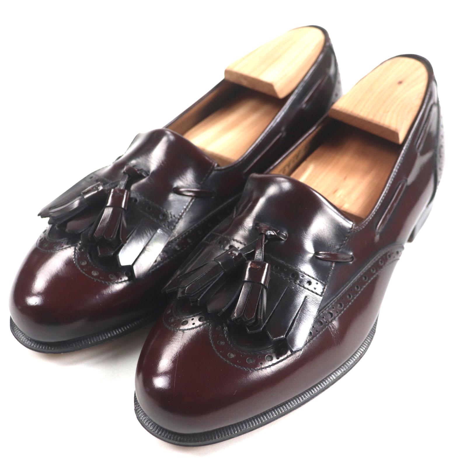 

Salvatore Ferragamo loafers Bordeaux leather mens 6 Used