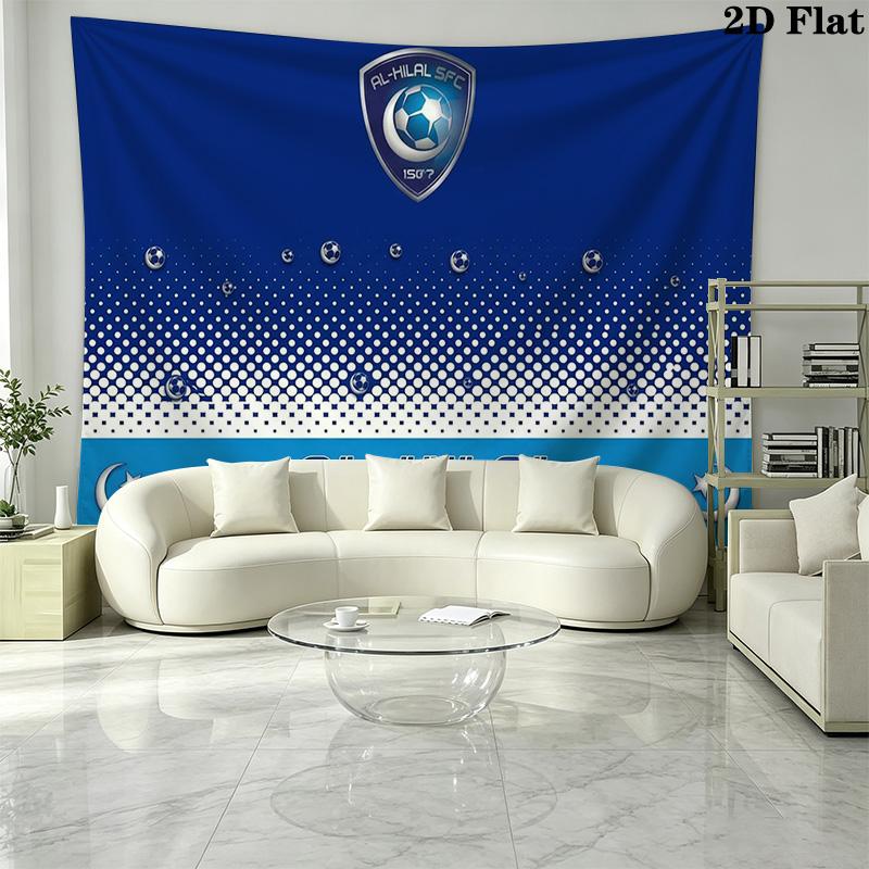 Al-Hilal SFC Wall Tapestry Aesthetic Wall Hanging Printed Fabric Blanket Decorative Tapestries for Bedroom Living Room Home Decor