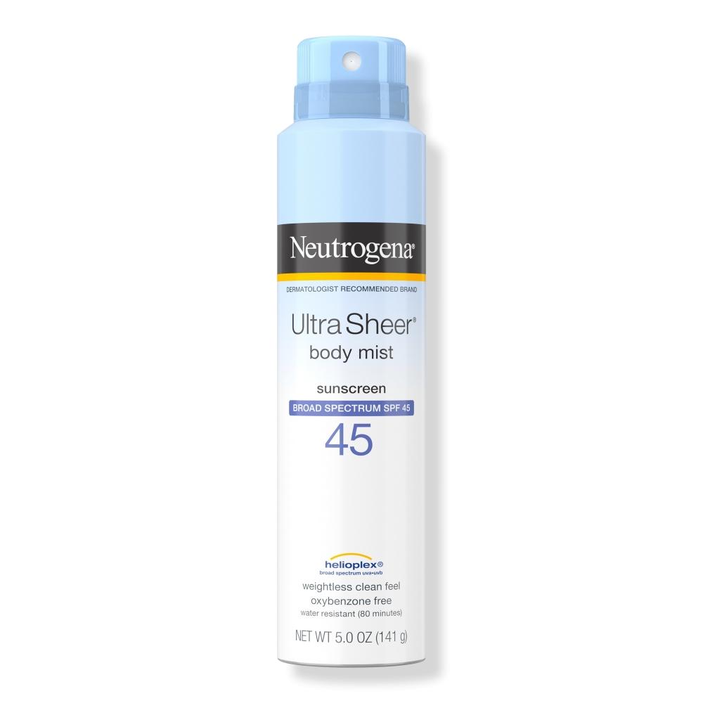 

Neutrogena Ultra Sheer Легкий солнцезащитный спрей SPF 45, 5,0 унций