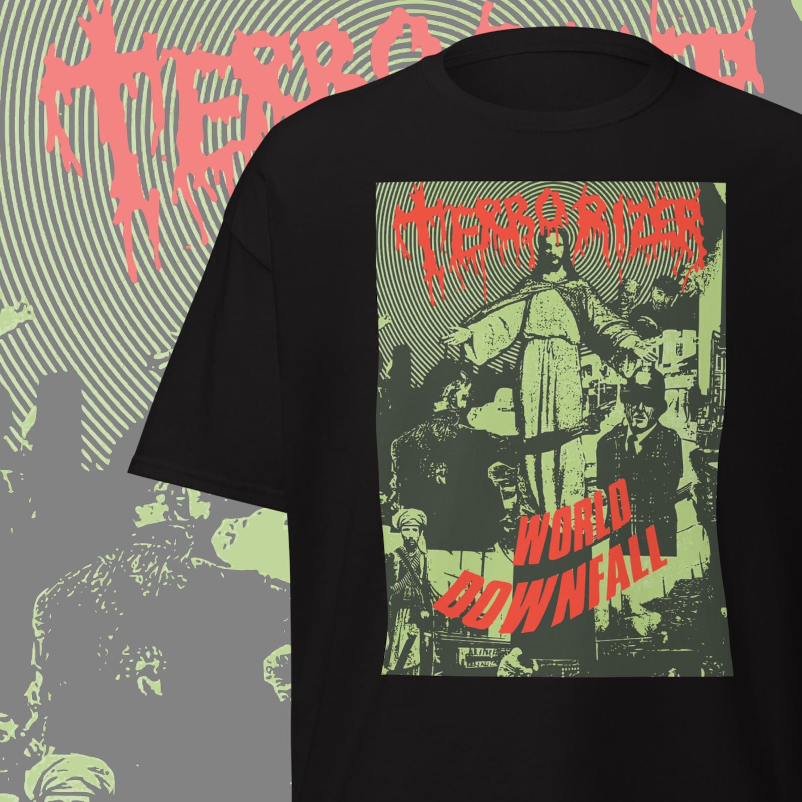 Terrorizer Band T-Shirt Grindcore Band Merch Extreme Metal Clothing for Metalheads XL