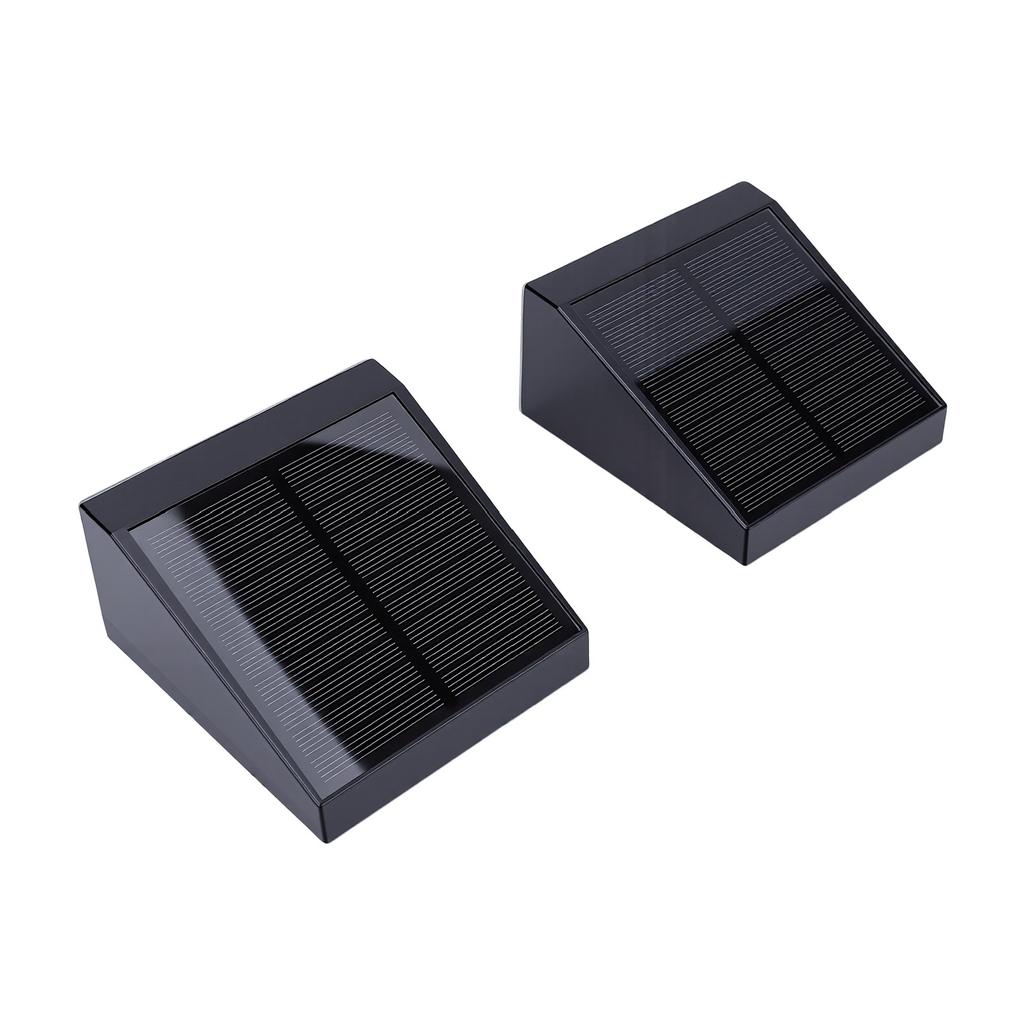 2PCS Outdoor Solar Wall Lights with Microwave Motion Sensor IPX5 Water Proof 2 Modes 6 12H Illumination for Garden