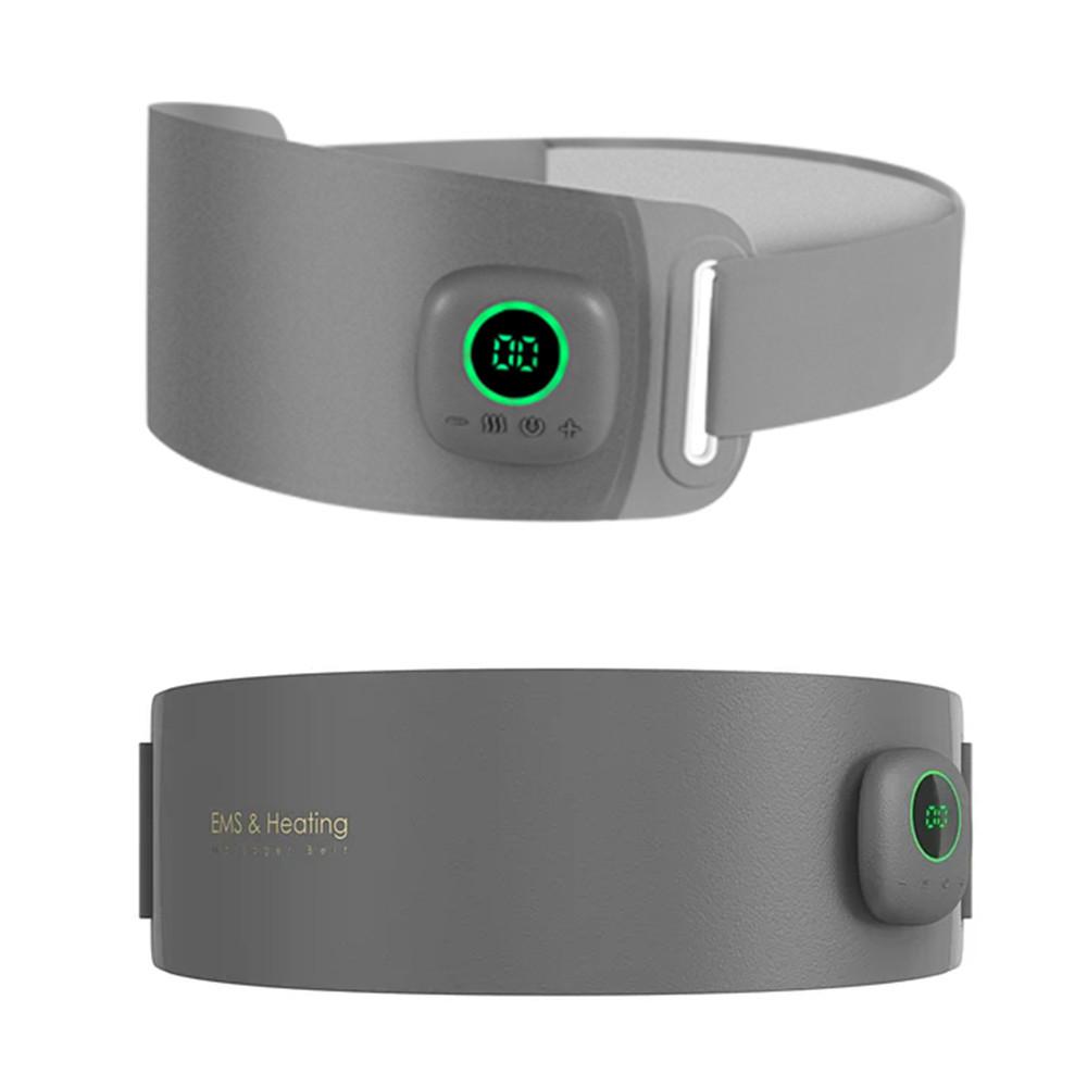 Masseur Chauffant Abdominal Électrique EMS Brûle-Graisse Fitness Amincissant Ceinture Taille Ventre Perte de Poids Stimulateur Musculaire