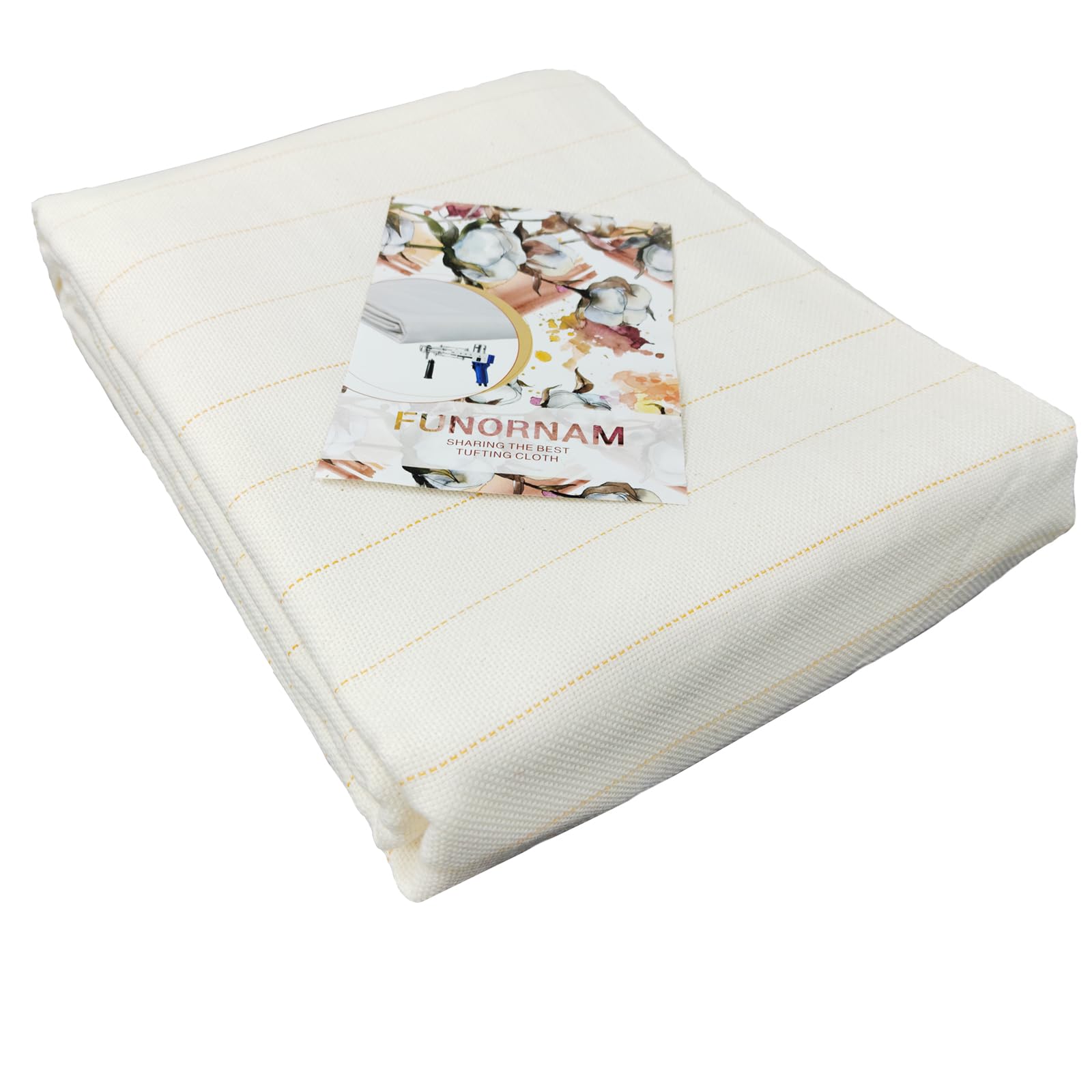 

FUNORNAM Tufting Cloth Backing Fabric for Carpets and 1m x 4m Rugs, [Used]