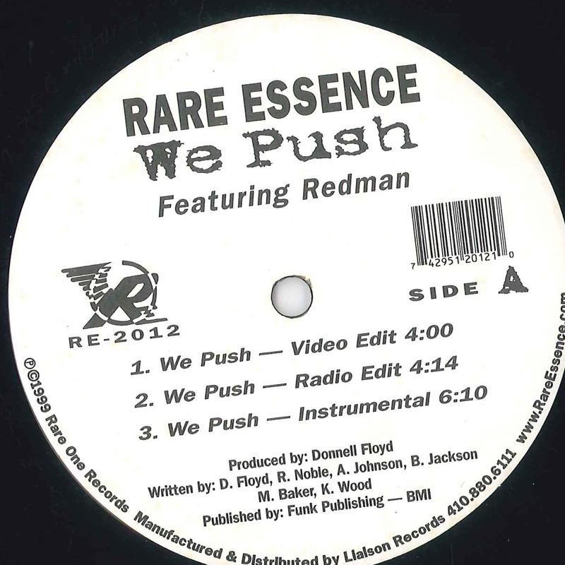 

12inch Record RARE ESSENCE - We Push RE2012 Rare One 1999 US Rap & Hip-Hop/R&B Used