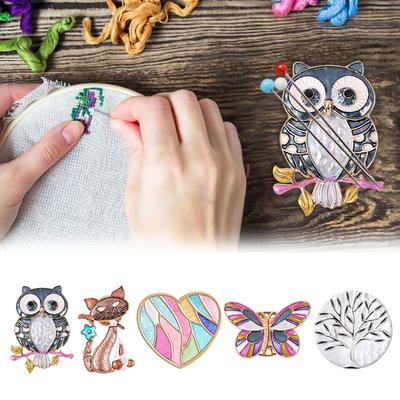 Portaagujas de Punto de Cruz Imán para Agujas Nanny Imán Estético para Nevera Accesorios para Bordado Costura