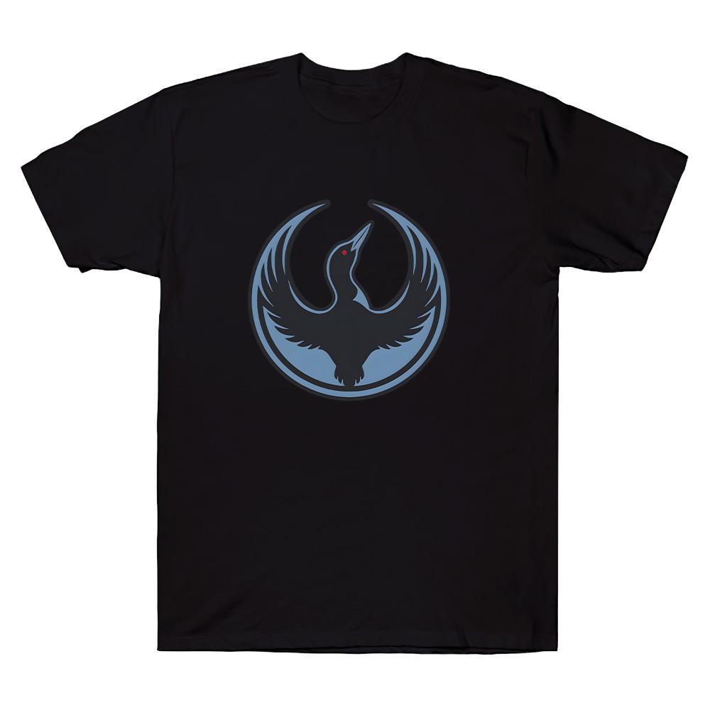 Rebel Loon Logo T Shirts Minnesota Rebel Alliance T-Shirt Crew Neck Combed Cotton Men Tees  Unisex Round Neck Short Sleeve Tops Men womens clothes