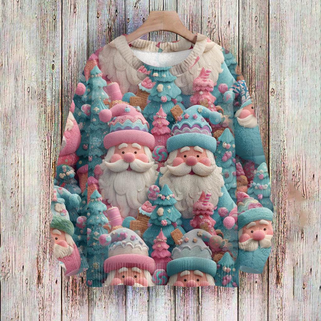 Christmas Sweatshirts For Women Knit Sweater Cute Shirt Fall Crewneck Pullover Tops