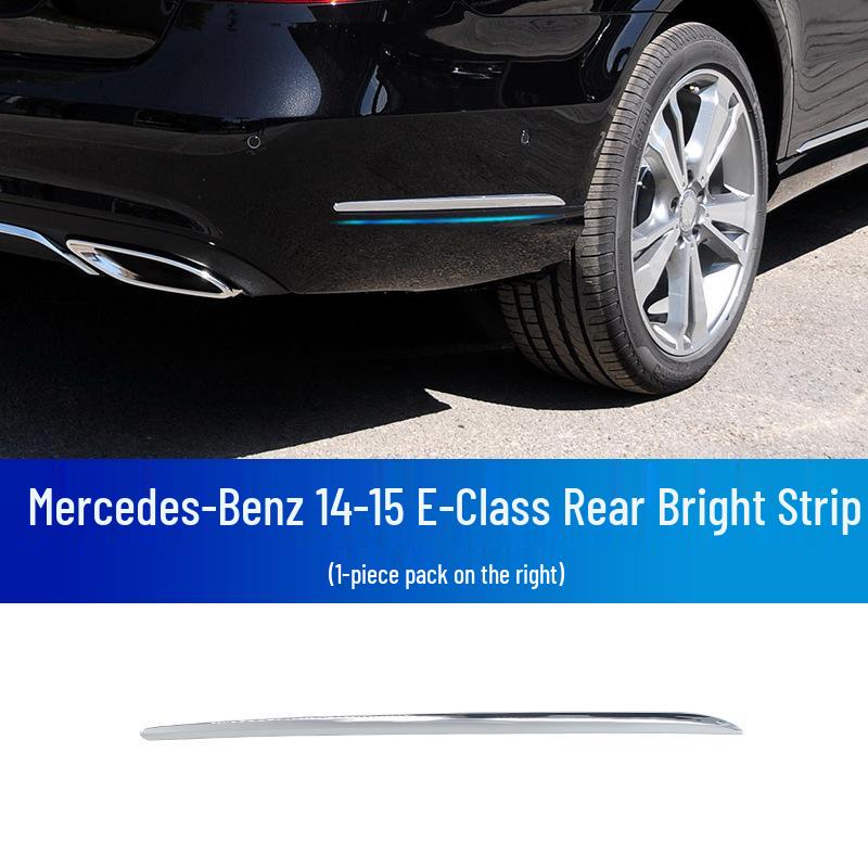Front & Rear Bumper Chrome Trim for Mercedes-Benz: E180, E200, E260, 300L