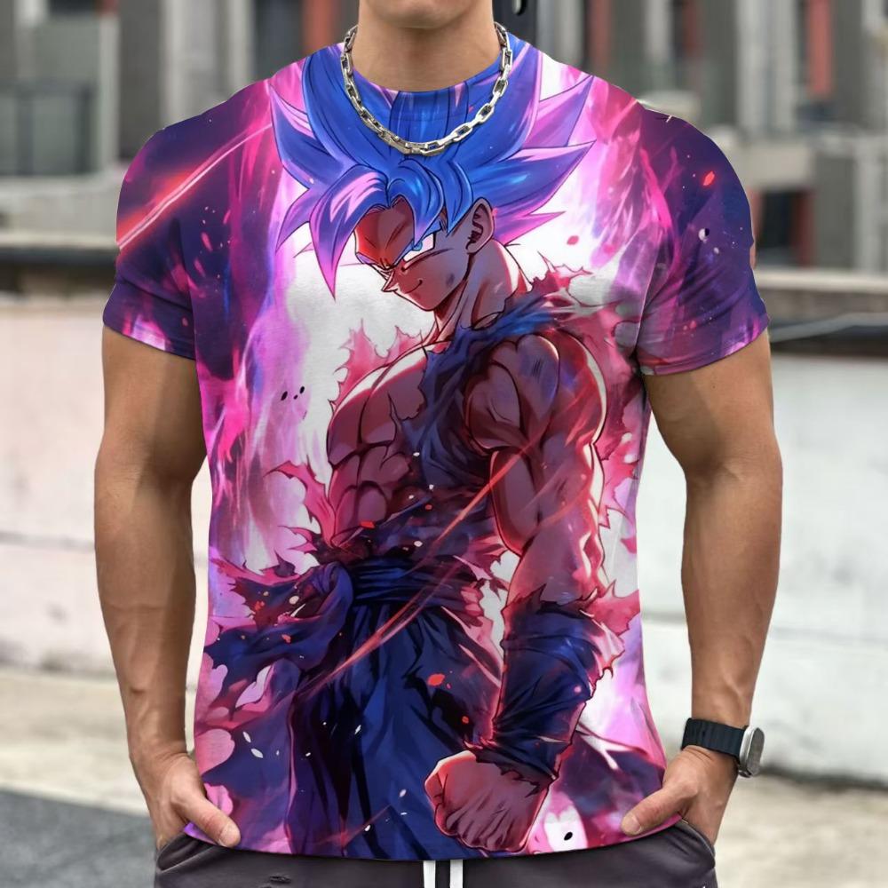 

Чоловічі футболки з коротким рукавом Dragon ball 2025 Goku Тренд Топи Vegeta Одяг Висока якість Y2k M