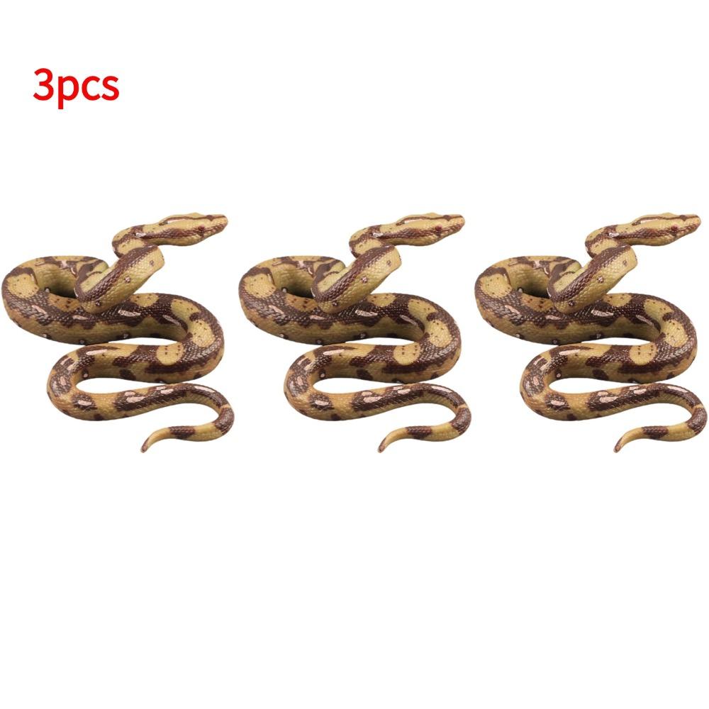 Funny Large Realistic Rubber Snake Prank High Simulation Model Fashion Halloween Tricky Toys Realistic Fake Snake Toy