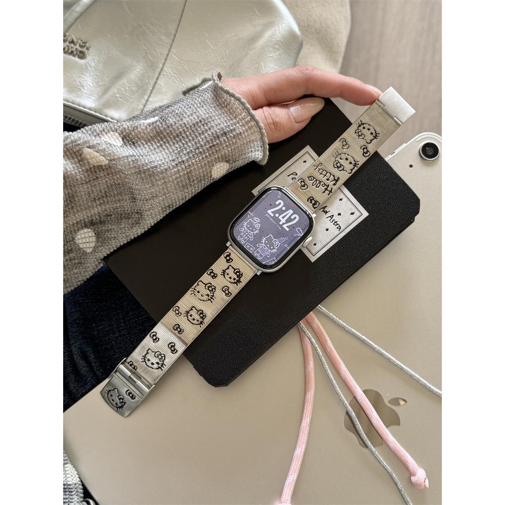 Embossed Stainless Steel Metal Strap for Apple Watch Ultra, Slim Stylish Band for iWatch Series 11/10/9/8/7/6/SE/5, 38/40/42/45/46/49mm