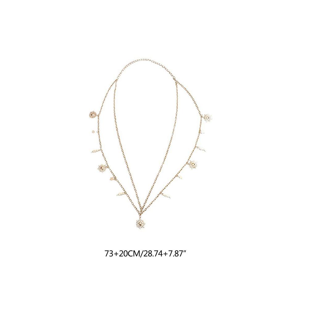 Waist Chain Hot Pants Multilayered Chain Sexy Metallic Star for Party/Club for Banquet Costume Jewelry Waist Belt