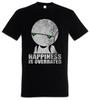Happiness Is Overrated T-Shirt Mens Womens Tees Top Depression Dejection Robot Fun Robots Android