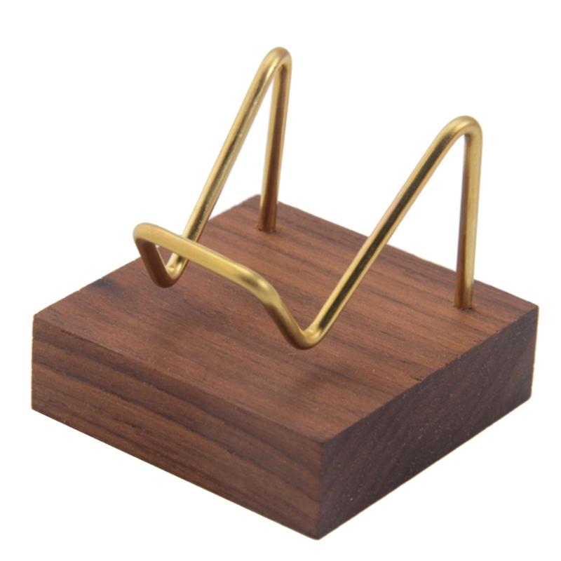 

Walnut Crystal Display Holder Multipurpose Organization Bracket Supplies for Festival New Year Birthday Party Decoration