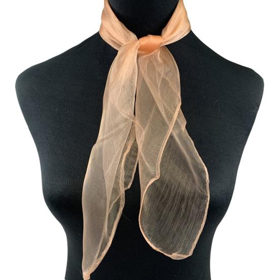 

2 шт. женский платок гладкий атласный прозрачный однотонный сетчатый тонкий регулируемый декоративный легкий мягкий Аквамен танец кадриль стюардесса коричневый