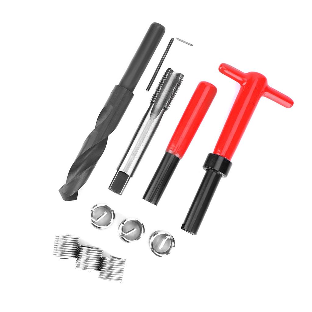 11 stk Gjengereparasjonssett Rustfritt stål Vridningsbor Skiftenøkkel Gjengetapp Innsettingsverktøy M16x1.5