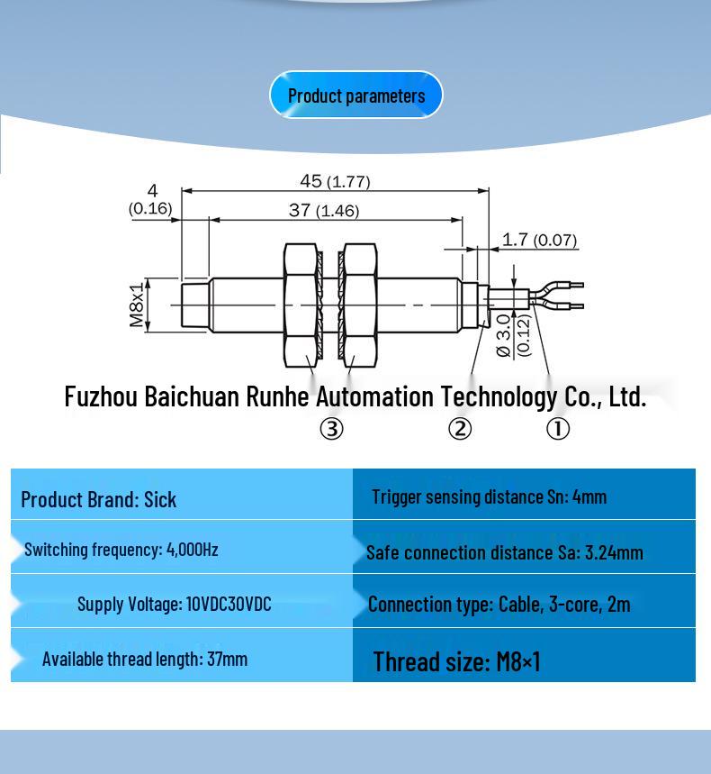 SICK IMB08-04NNSVU2S Inductive Proximity Sensor 1072689 Available