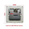 Black Wall Switch EU RU Vintage Flame Retardant Panel 1 Gang 1 Way Wall Rocker Switch On/Off 16A AC 250V Russian Socket