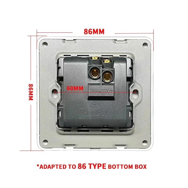 Black Wall Switch EU RU Vintage Flame Retardant Panel 1 Gang 1 Way Wall Rocker Switch On/Off 16A AC 250V Russian Socket