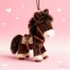 2026 Nuovo Mascotte Anno del Cavallo Fortunato Ciondolo Peluche Corto Bambola Cavallo Zodiacale Portachiavi Decorazione Creativa Portachiavi per Borsa Scuola Zaino Borsa a Mano e Auto