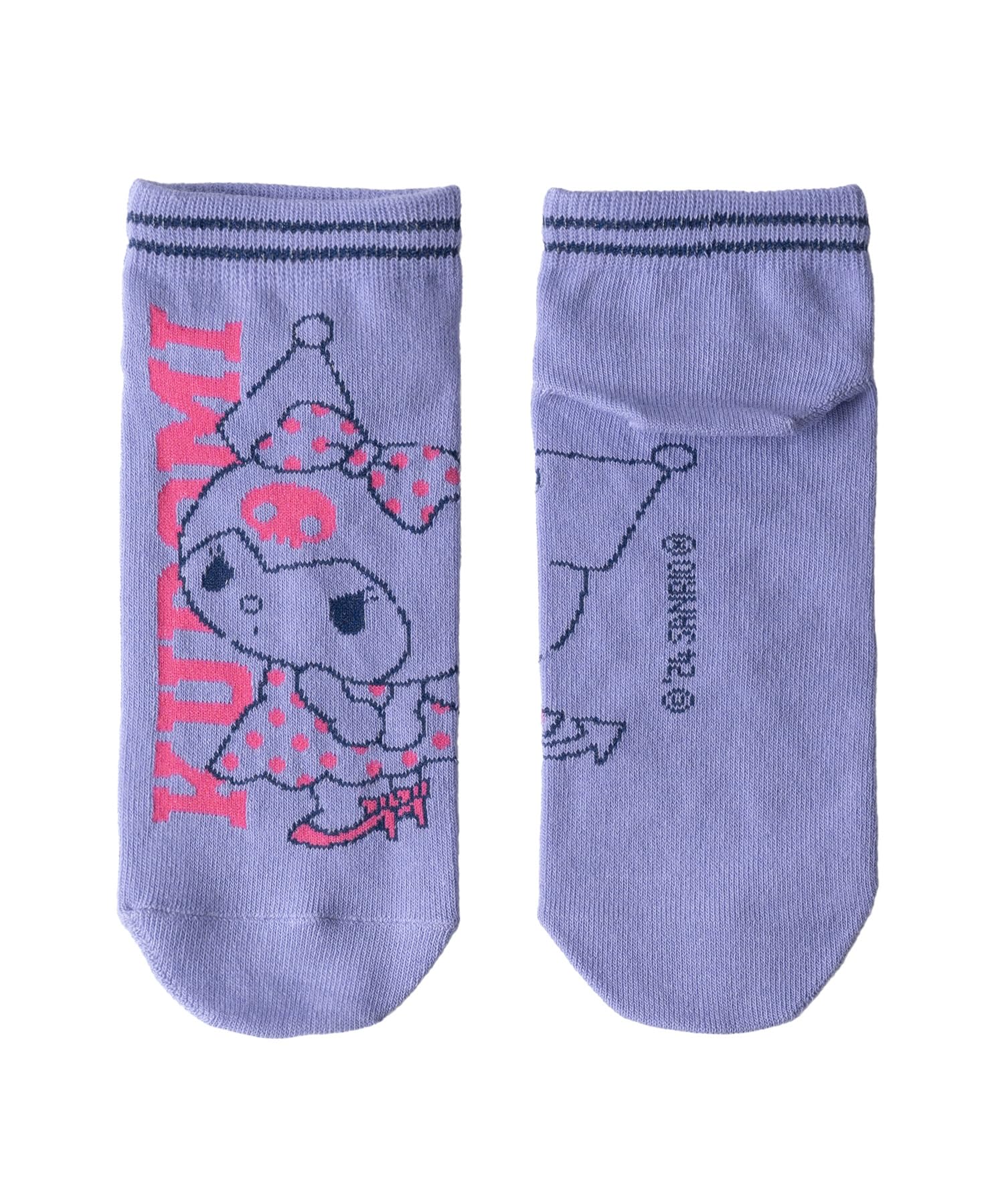 

Selectable Matching for Parents and Short 1 Cinnamoroll Hello Kitty My Melody Kikirara Kuromi Goods 23cm 24cm 25cm Kuromi 2 Purple [Sanrio] Socks,