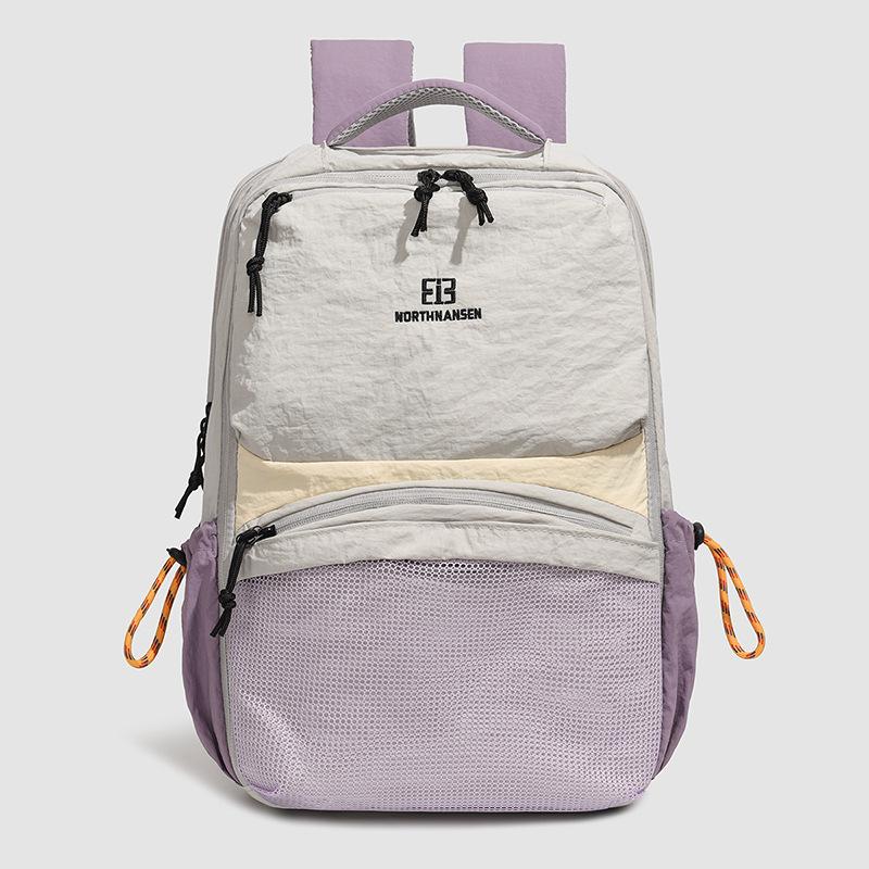 Schoolbag Dopamine Contrasting Color Student Backpack Simple Casual Outdoor Riding Versatile Lightweight Backpack Female