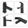 Basin Faucet Sink Bathroom Faucet Hot Cold Water Sink Mixer Tap Deck Mounted Sink Tap Crane Bath Kitchen Accessories