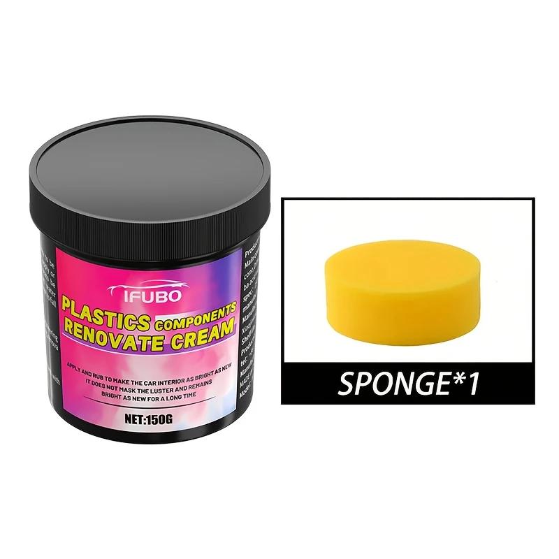 Plastic Coating Renewal Paste, Interior Seat Blackening Maintenance Cream, Tire Gloss Restoration Wax, Repair Aging, Fading