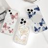 Cute Butterfly Flower Floral PC Magsafe Wireless Charge Case For IPhone 16 15 14 Pro Max 17 Air Plus 12 13 Mini 16E Phone Casing