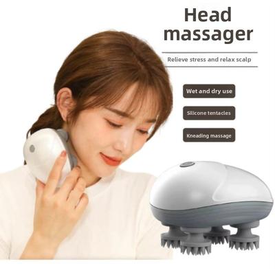 Electric Scalp Head Massager Kneading Vibrating Device Health Care Shoulder Neck Leg Arm Deep Tissue Massage Cat Pet Massager