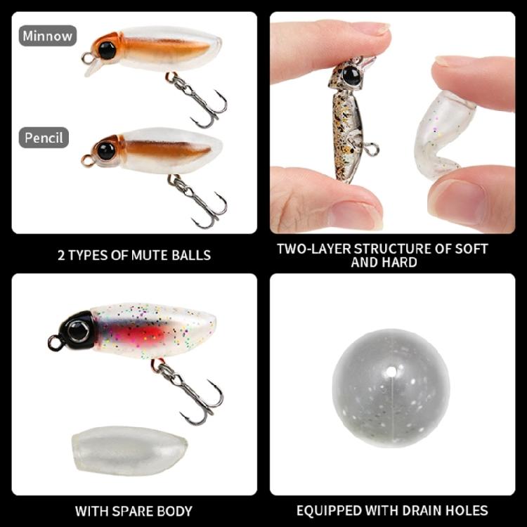 1.5Inch Fishing Lures Fishing Hard Baits Topwater Lures Trout Bass Fishing Lures