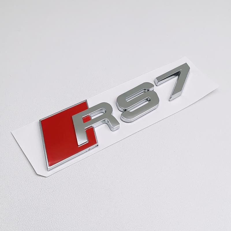 3D ABS Černé Logo RS3 RS4 RS5 RS6 RS7 RS8 Znak Písmena Samolepka Auto Zadní Víko Kufr Znak Nálepka Pro Audi RS 3 4 5 6 7 8 Příslušenství