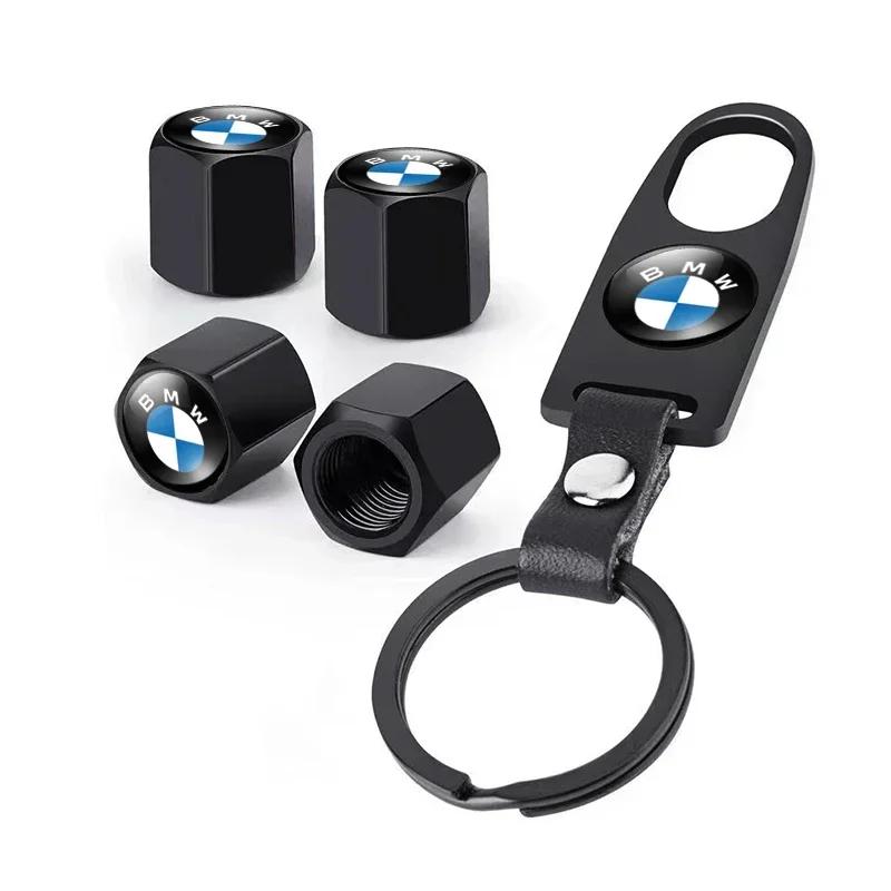 

Car Styling Keychain Key Ring with Auto Tire Valve Caps Tyre Dust Cap For BMW E84 E87 X5 E70 F25 E90 E91 F01 F02 E60 E61 F10 F15
