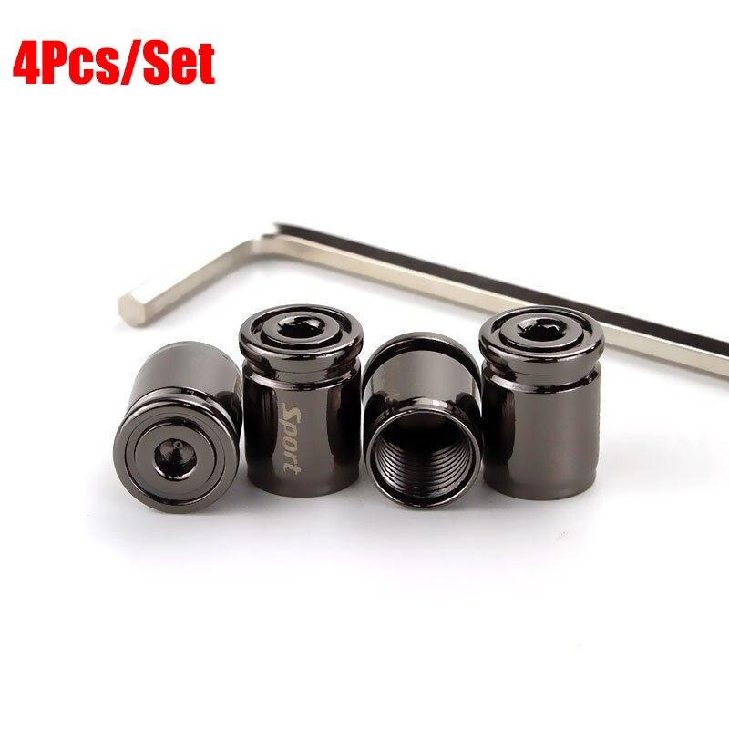 

Колпачок вентиля автомобильной шины, алюминиевый автомобильный пылезащитный колпачок, противоугонный шток колеса, колпачок воздушного клапана, спортивная модификация для всех моделей чёрный