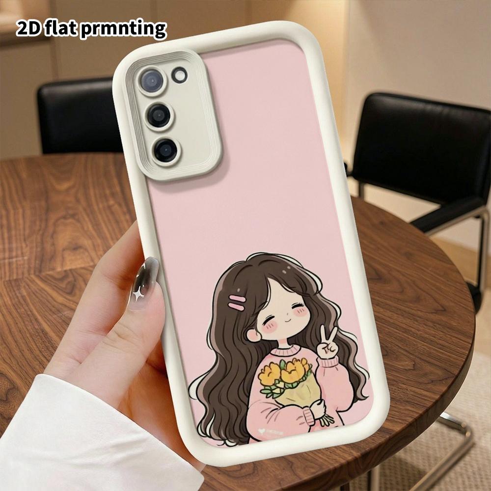 Phone Case: 2D flat Samsung Galaxy A34 A35 M05 M06 S20 S22 S21 FE Plus 5G protective case, Bouquet Bye Girl, perfect Christmas and Halloween holiday g
