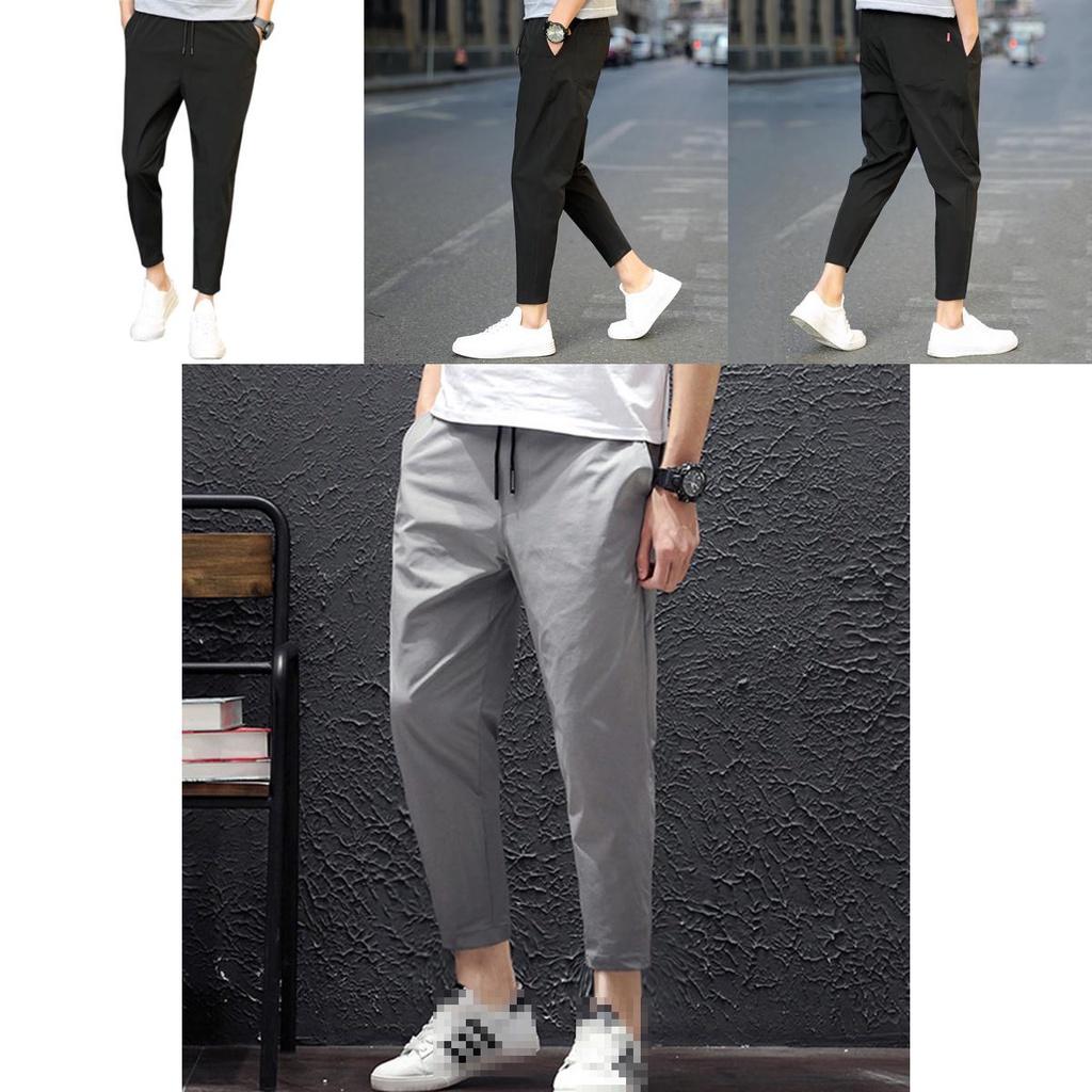 Soft And Comfortable Men's Skinny Jogging Pants With Adjustable Drawstring Waist
