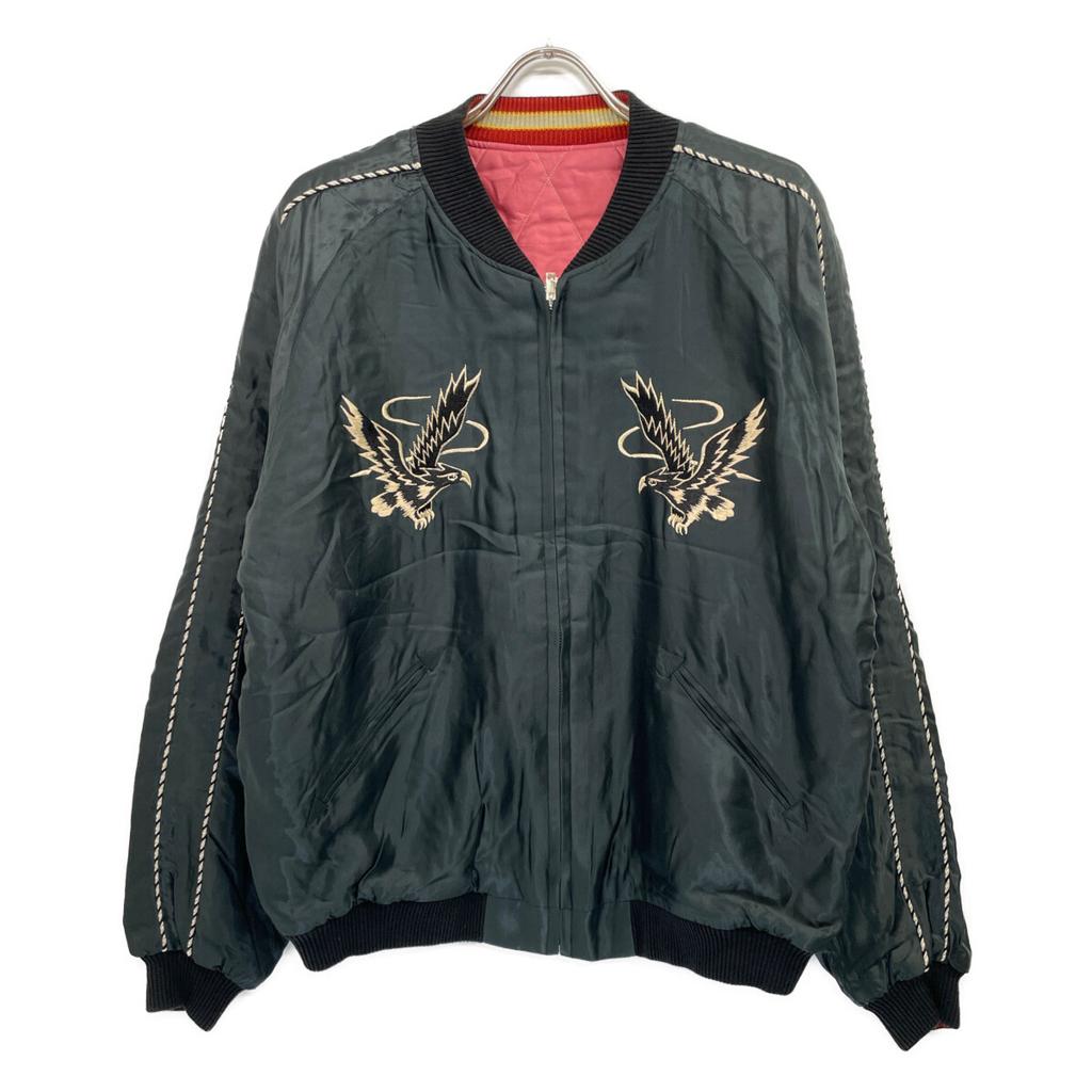 TOYO ENTERPRISE TT15391 BLACK EAGLExLANDSCAPE Souvenir Jacket Jacket XXL Black x pinkUsed