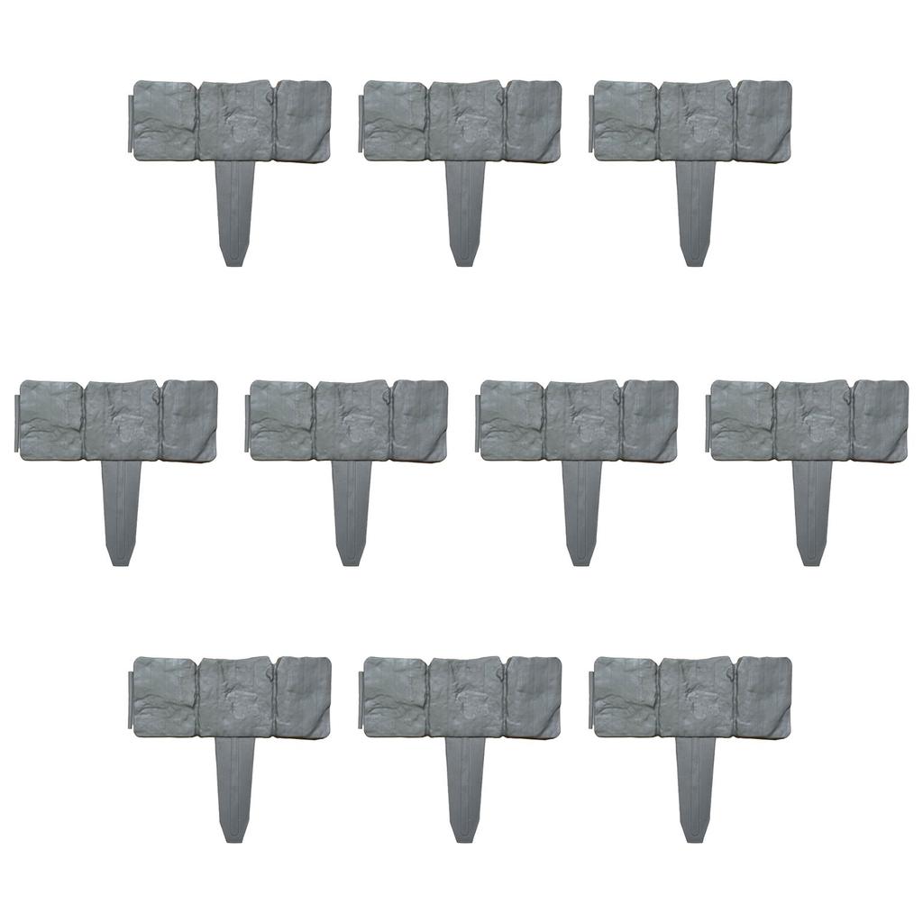 2010Pcs Plastic Fence Garden Fence Garden Fence Outdoor Foldable Splicing Imitation Stone Fence For Stairs